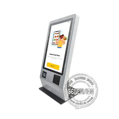 Desktop Android 24 Zoll Touchscreen Selbstbedienung automatischer Zahlungsautomat für Restaurant