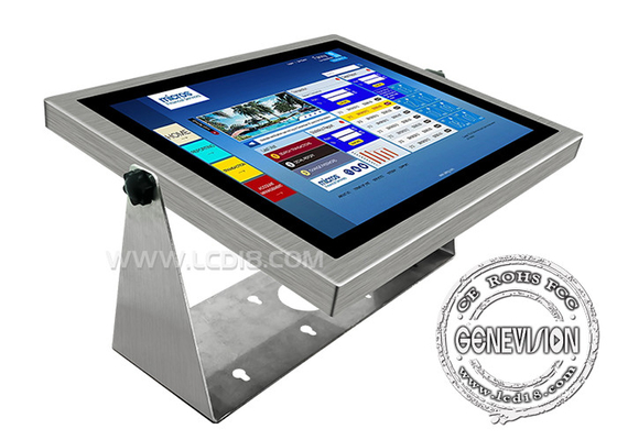 17 Zoll Edelstahl IP68 Wandmontage Tisch Stehend Touchscreen Wasserdicht Außen Digital Signage