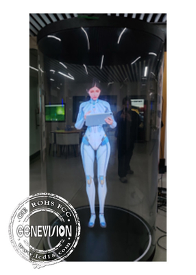 21.5 Zoll 75 Zoll Android-System KI-Technologie Mini-LED digitale menschliche Holographische Schaufenster Werbe-Kiosk