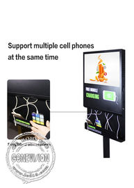 digitale Beschilderung 21,5 Zoll LCD-Werbungs-Schirm USBs Android Wifi mit Ladestation und Fernbedienungs-Software