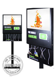 digitale Beschilderung 21,5 Zoll LCD-Werbungs-Schirm USBs Android Wifi mit Ladestation und Fernbedienungs-Software