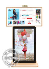 T- Touch Screen Art-Androids 5,1 drahtloses LCD-Werbungs-Totem Kamera digitaler Beschilderung