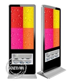 Exklusive Entwurfs-Kiosk-digitale Beschilderung 55 Zoll-Boden, der Helligkeit 500cd/m2 steht