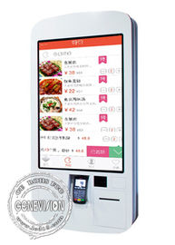 Digitale Beschilderung Restaurant WIFIS Android 32 Zoll-Wand-besteigbare Nahrungsmitteleinrichtungsmaschine