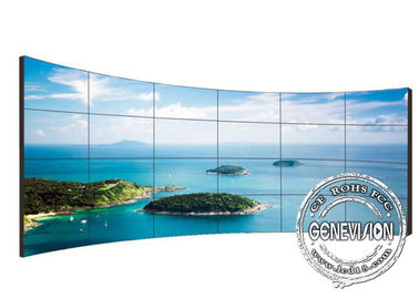 kurvte Videozoll 4*8 der wand 55 der digitalen Beschilderung 10W ultra großen Touch Screen Samsungs IR