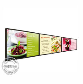 Schmale Nissen des Einfassungs-Wand-Berg-LCD-Bildschirm-500 43 Zoll-horizontale Werbetafel-Video-Wand
