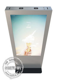 Staubfreier Touch Screen Computer-Kiosk im Freien 65&quot; digitale Beschilderung Wayfinding LCD