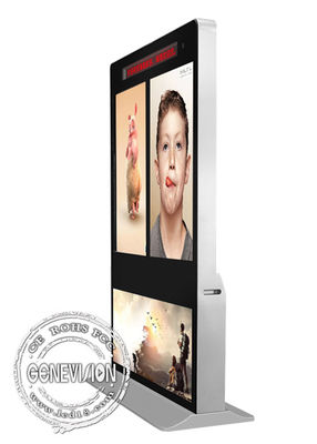 Verdoppeln Schirm 43&quot; System-Touch Screen Kiosk Win10 Android zwei