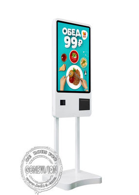 24 Zoll-Restaurant-Selbstservice-Kiosk mit Karten-Drucker-Scanner NFC
