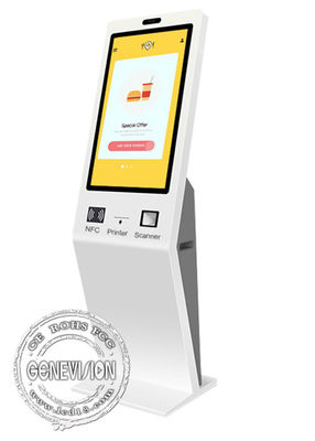 Wechselwirkender Selbstservice-Kiosk, der Maschine 400cd/m2 etikettierend ansteht