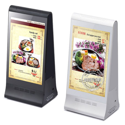 8&quot; Restaurant Tischplatten-LCD-Werbungs-Spieler mit doppeltem Seitendoppelschirm