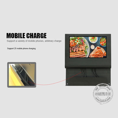 Digitale Beschilderung 15,6 Zoll LCD Android mit Telefon-Ladestation