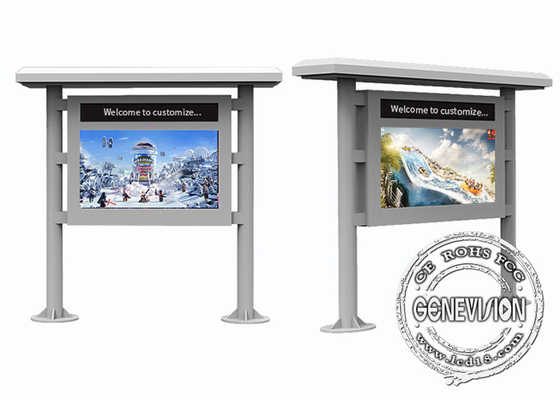 LED-Platte eingebautes 65&quot; digitale Beschilderung im Freien für Busbahnhof