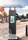 21.5" Solar Panel Energy Outdoor Digital Signage Advertising Display Totem With Touch Screen