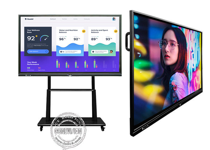 4K 75 Zoll 20 Touch Screen LED Punkte Flachbildschirm-wechselwirkendes Whiteboard für Konferenz Meetting