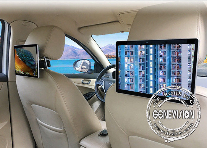 10.1" IPS Panel Plastic Touch Screen Taxi Headrest Monitor Android Digital Signage With 4G And GPS