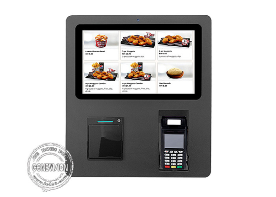 Gesichtserkennungs-Kamera-Cashless Selbsteinrichtungskiosk im Restaurant 15,6 Zoll