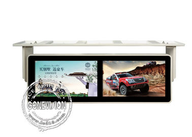Stoßsicherer 18,5 Zoll doppelte Schirm an der Wand befestigte Anzeigen-Media Players der Lcd-Bus-digitalen Beschilderung