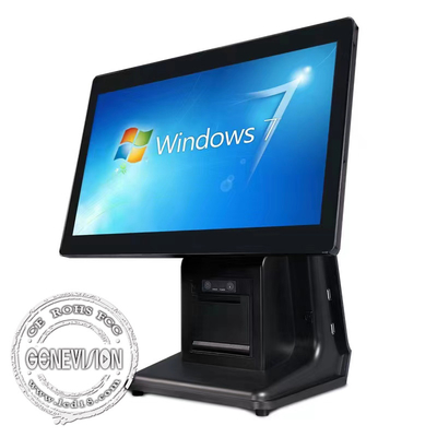 Zahlung Einzelhandel POS Touch Monitor QR-Code und Drucker für Selbstbedienung
