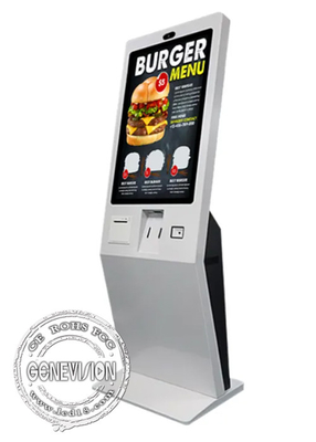 27-Zoll-Selbstbedienungs-Zahlungs-Kiosk-Bargeld-Münzen-Ladegerät-Zufuhr-Windows-kapazitiver Touch Screen