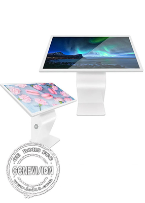 55 Kiosk-Digital-Boden-Stand-intelligentes Totem Touch Screen Stand weißer AIO des Zoll K wechselwirkender