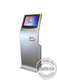 Dünner Touch Screen Kiosk-freie Stellung, alle in einer mit Platten-Schirm und Thermal-Drucker Self-Service Machine