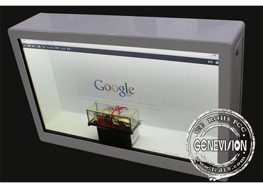 Schaukarton-flexible Werbungs-Fernsteuerungsausrüstung 55 Zoll-Androids transparente