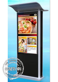 IP65 Verkehrsschild-Dach-Schutz-Weisen-Sucher 43 Nissen Zoll Android-Touch Screen Kiosks 2500