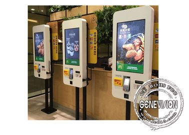 32 Touch Screen Wifi-digitaler Beschilderung des Zoll-1080p Service-Auftrags-Maschinen-Zahlungs-Kiosk Selbstfür Schnellimbiß usw.