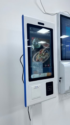 27 Zoll WiFi Wandmontage Selbstbedienung Zahlung Kiosk In PC oder Android benutzerdefinierte Farbe