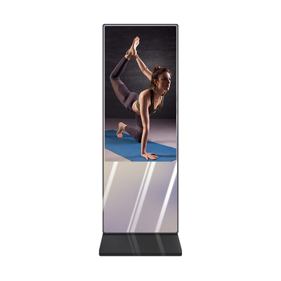 43 Zoll Totem Magischer Spiegel Digitale Beschilderung mit Körpersensor Für Fitnesscenter