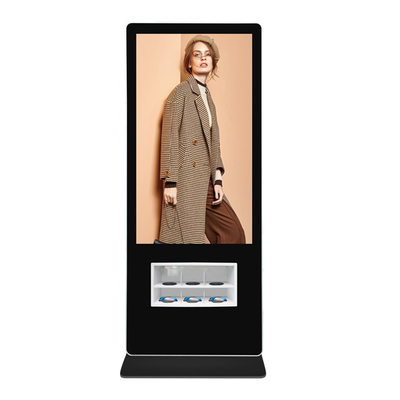 55-Zoll-Floor-Standing Android-Digital Signage-Kiosk mit Smart Wireless Ladestation