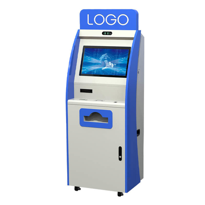 22-Zoll-ID-Kartenleser A4-Drucker QR-Code-Scanner Selbstbedienung Kiosk für das Krankenhaus