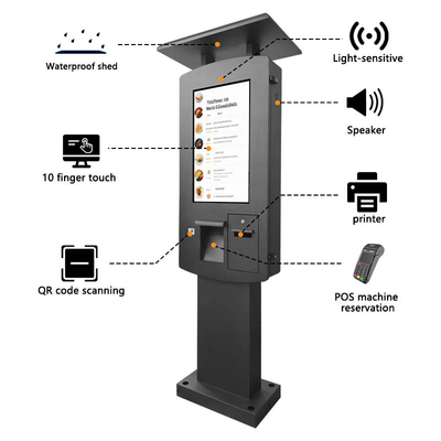 Außen Touchscreen Zahlung Kiosk Wasserdicht Ip65