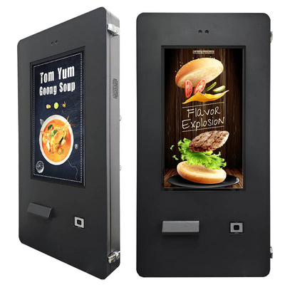 24-Zoll-Selbstbedienungs-Touch-Zahlungskiosk mit Outdoor-Ticket-Bestellsoftware