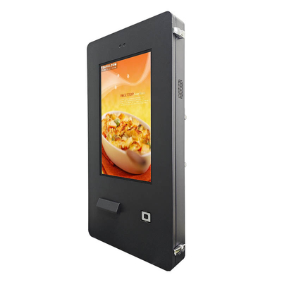 24 Zoll Außen-Wand-Stand-Self-Order-Kiosk für Restaurants und Fast Food