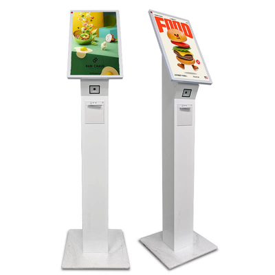 15.6 21.5 23.8 Zoll vertikaler Stand Weiß servieren intelligenter Selbstbedienung Kiosk