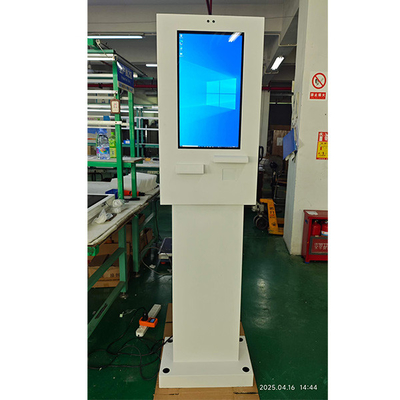 24-Zoll-Restaurant-Laden-Fenster Außen-Touchscreen-Kiosk Selbstbedienungs-Zahlungskiosk mit Drucker