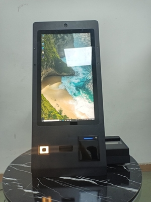24-Zoll-Zimmer-Kartendosierer PMS Hotel Selbstbedienungskiosk mit OCR-Passenscanner