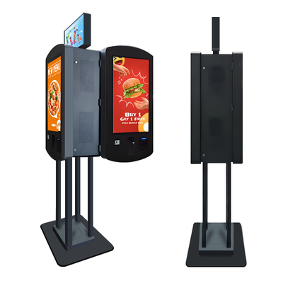 32-Zoll Nvidia GeForce RTX 4060 Chipsatz QSR Doppelseitiger Selbstbedienungs-Zahlungs-Kiosk mit LED-Box