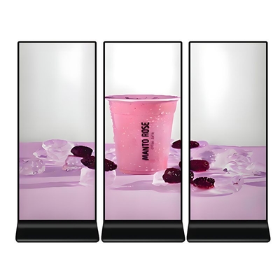 69.3 Zoll Vollbildschirm Ultra-Dünn-Touch-Bildschirm Werbe-Player LCD-Bodenstehende digitale Beschilderung mit 4K hoher Auflösung