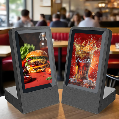 L-förmiger 10,1-Zoll-Super-Slim-LCD-Touchscreen-Kiosk-Tisch-Werbedisplay für den Einzelhandel