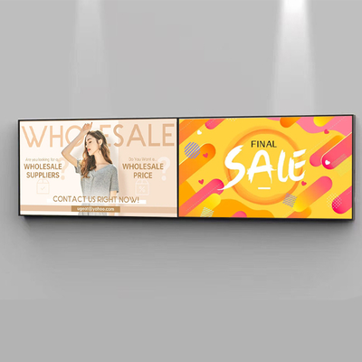32~55 Zoll Super Slim WLAN Loop LCD Videowand 1000nit Spleiß für Einkaufszentren Wegweisung Digital Signage Bildschirmwand