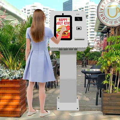 Touch Payment Kiosk NFC-Drucker Kiosk Außenmikrofon Lautsprecher mit Etikett Aufkleber