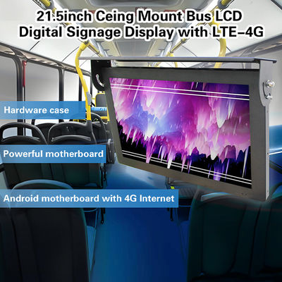 29 Zoll Stretched Bar Deckenmontage Bus Wifi Digital Signage Android Wireless Networking Digital Lcd Monitor mit 4G Option