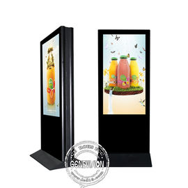 Boden-Stand der 55 Zoll-Kiosk-digitalen Beschilderung Doppelseiteninnen-LCD-Werbungs-Schirm