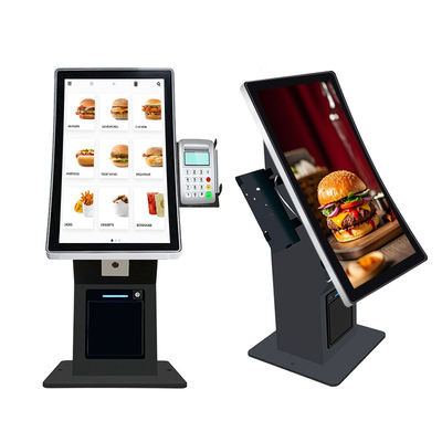 23,6-Zoll-Curved-Screen-Beliebter-Touchscreen-Self-Service-Bestellkiosk-Desktop-Zahlungskiosk-Check-in-Check-out-Kiosk