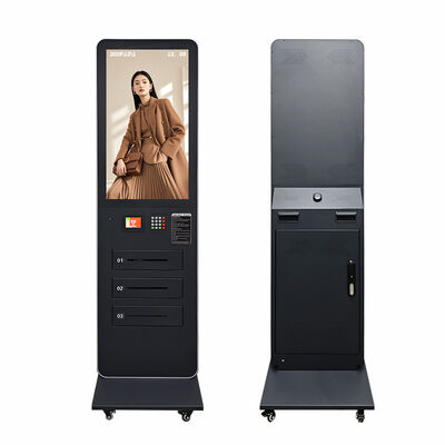 32 Zoll Smart Phone Lade-Kiosk  WLAN Digital Signage mit 3 Schließfächern