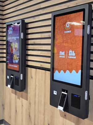 24 32 Zoll Interaktiver Automatischer Touchscreen-Bezahlkiosk Selbstbedienungsmaschine