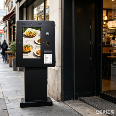 24 Zoll IP65 wasserdichter Selbstbedienungskiosk mit 1500 Nits Helligkeit für die Zahlung per Touchscreen im Freien